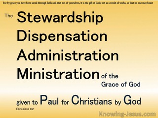 Ephesians 3:2 The Stewardship Of Gods Grace (yellow)